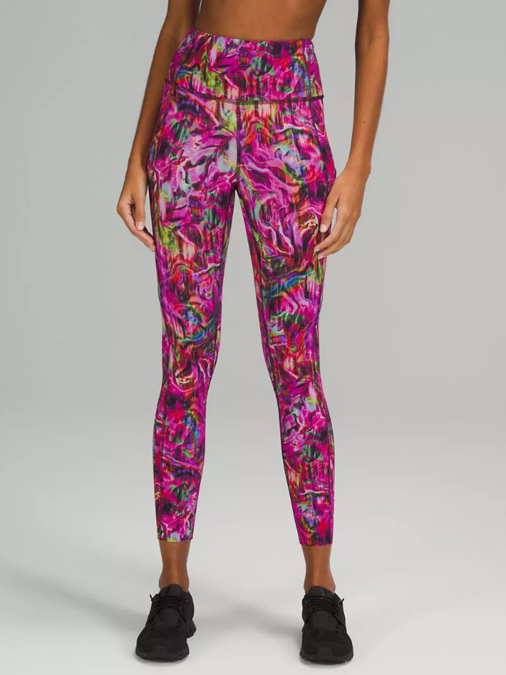 Lululemon Base Pace High-Rise Tight 25" Hyper Flow Pink Multi Size 16